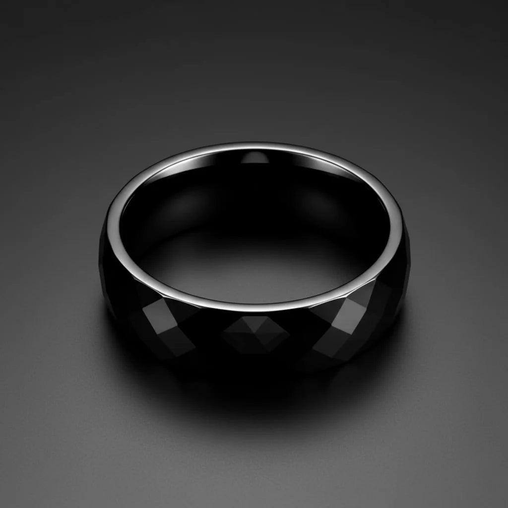 Pierścień Fasetowany z Węglika Wolframu
