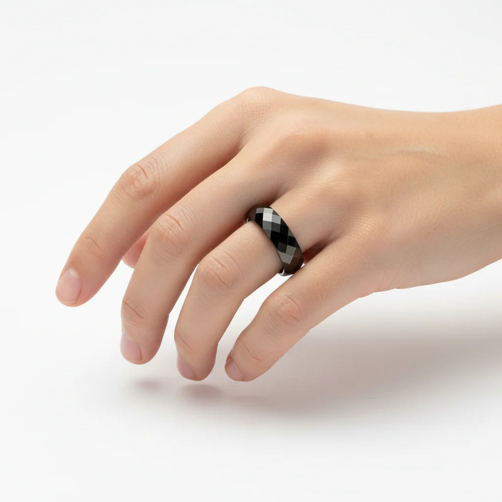 Pierścień Fasetowany z Węglika Wolframu