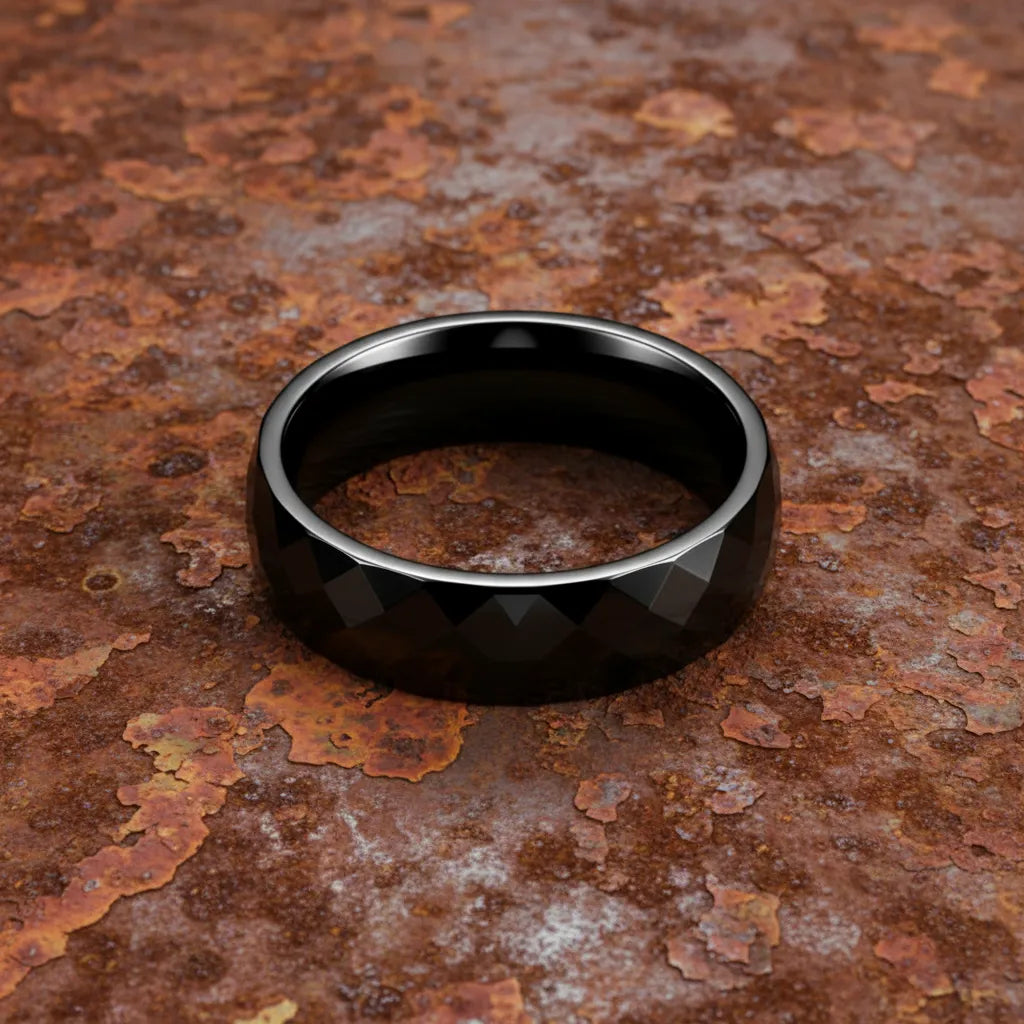 Pierścień Fasetowany z Węglika Wolframu