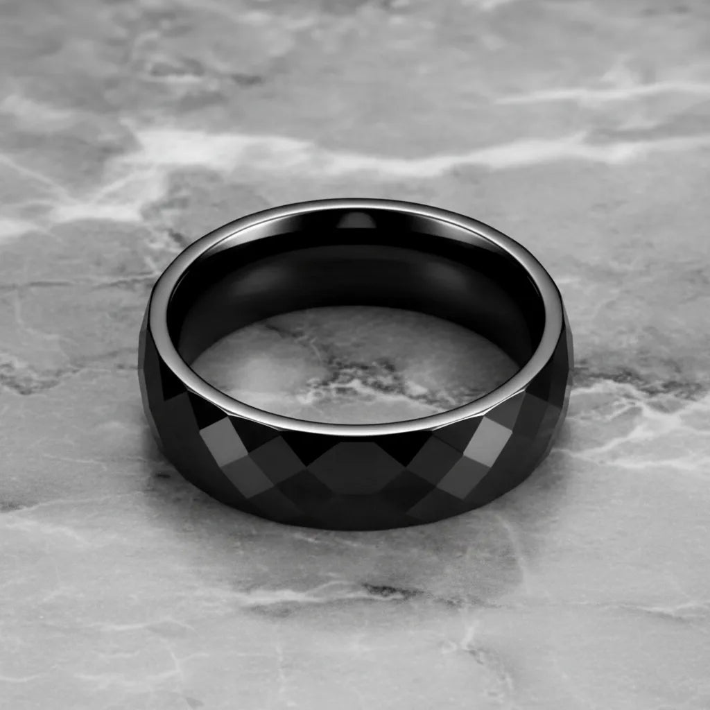 Pierścień Fasetowany z Węglika Wolframu